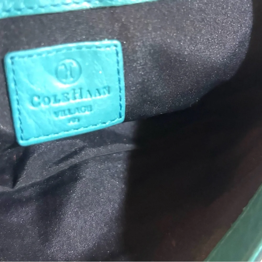 Cole Haan Turquoise Leather Wristlet